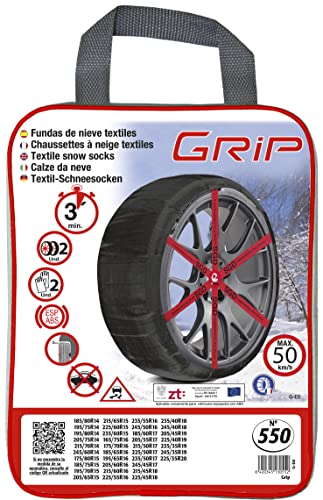 Textil-Schneeketten RD9 Grip in Größe 550 für Winterreifen