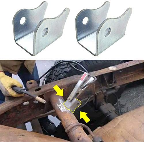 2 Pack 1999-2007 Compatible with Chevy Silverado & GMC Sierra Replacement Rear Upper Shock Mount Round Crossmember