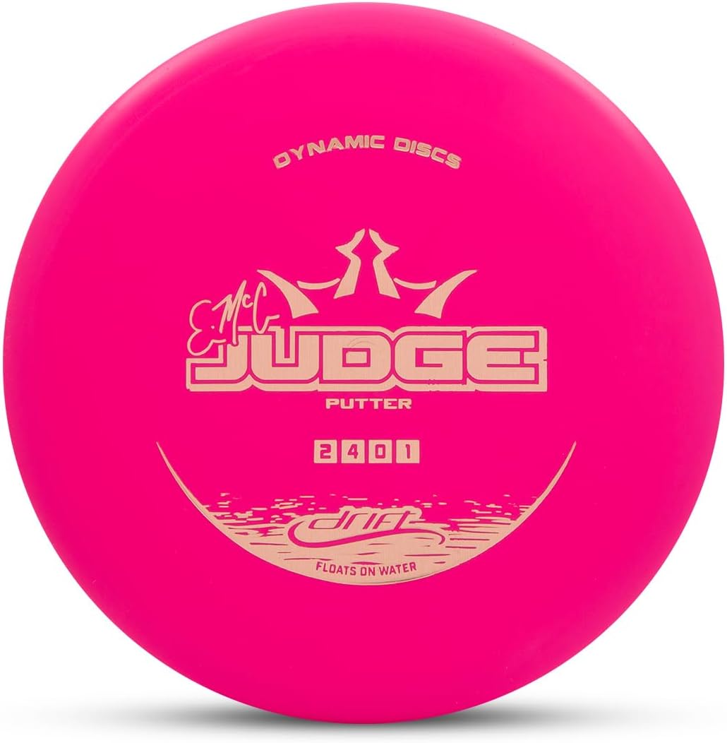 Dynamic Discs Drift EMAC Judge Disc Golf Putter | Beginner Friendly Stable Putter Disc | Lightweight & Floats in Water | Grippy Base Plastic | 120-130g (Colors May Vary)