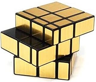 3x3x3 irregular Gold color Mirror Rubik Cube shaped rubiks cube-m117