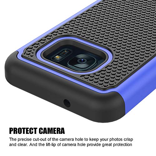 Syoner Galaxy S7 Case, [Shockproof] Defender Protective Phone Case Cover For Samsung Galaxy S7 (5.1", 2016) [Blue] #TOP4