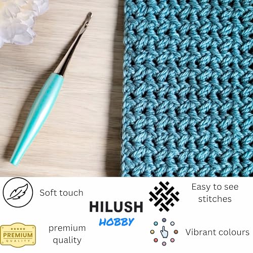 Image of Hobby,Wool Yarn dk Acrylic Hand Knitting Yarn Ball (100g /1 Ball),Suitable for Craft amigurumi Shade 001 (Pista Green)