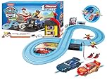 Carrera 20063038 FIRST Cars The Movie Lightning McQueen & Jackson Storm First Disney Pixar Power Duel Starter Set, Single, Multicoloured, 50 x 7 x 30 cm