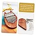 ERINGOGO 10 Sets Beginner-friendly Diy Thumb Piano 8 Keys Unfinished Kalimba Music Instrument for Boys and Girls Adults and Music Lovers