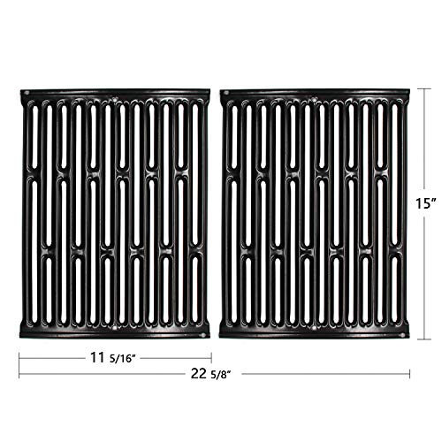Hongso 7523 7521 7522 15 Inches Porcelain Enameled Cooking Grates Replacement For Weber Spirit E-210, Spirit S 200 & 210 (Pre-2012 With Side Control), Genesis Silver A, Spirit 500, 65904 65905 Grills #TOP1