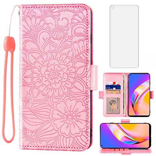 Funda de cuero OPPO A94 5G carcasa tapa para Reno 5Z F19 Pro Plus