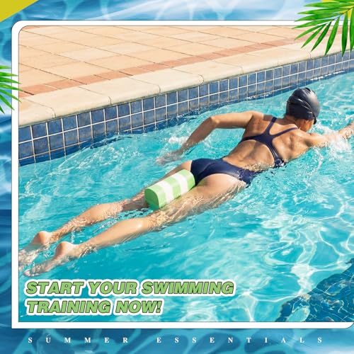 Soulchen 3 Pack Swimming Pull Float, 3 Sizes Swim Buoy 5 Layer Training Leg Float Swimming Aid Pool Buoy for Lap Training, Combo Pull for Adults Multicolor Train Equipment(Green) - Thumbnail 5