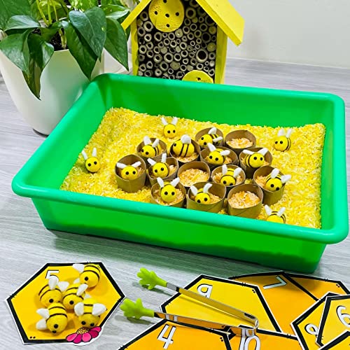 Wuweot 5 Pack Large Storage Bins, 15" X 11.5" Plastic Stackable Classroom Organizer, Multipurpose Toy Basket For Classroom, Nursery, Playrooms And Home Organization #TOP4