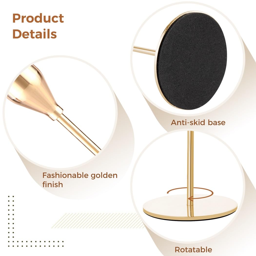 3-teiliges Set mit goldenen Kerzenhaltern, eleganter Kerzenständer für Hochzeiten, Essen und Veranstaltungen