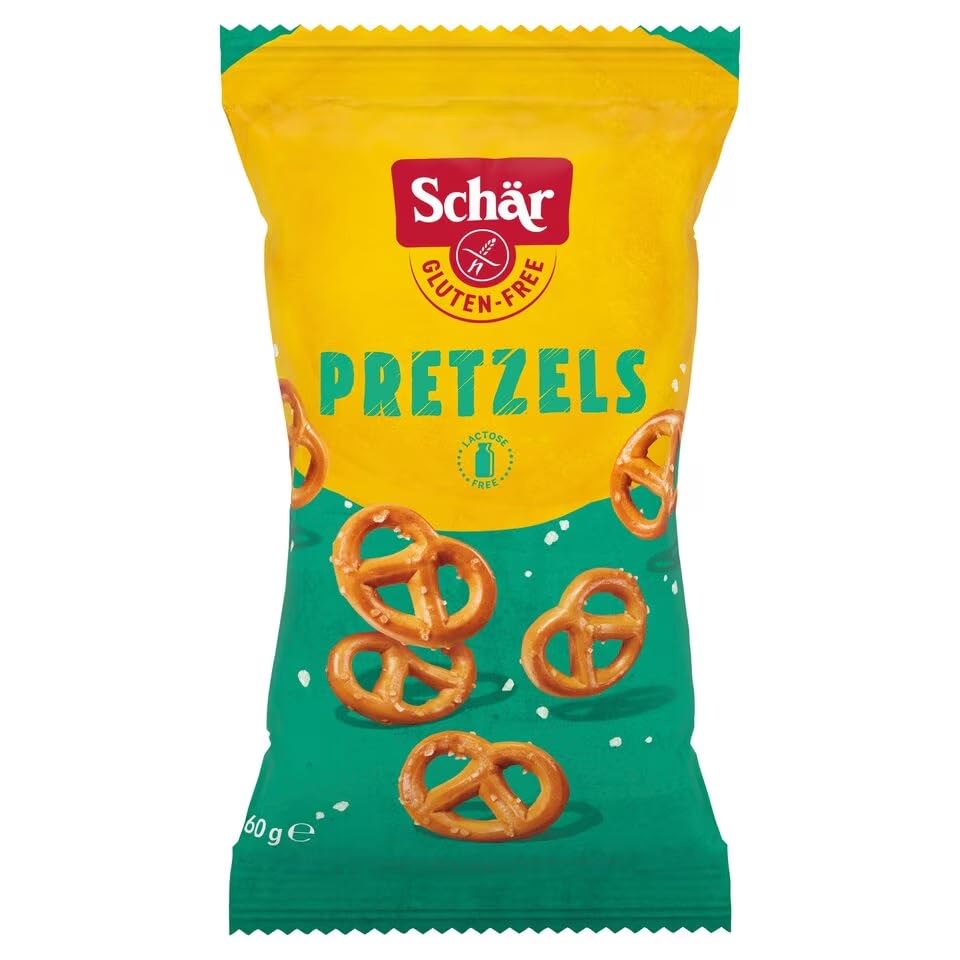 Gluten free pretzels 60g X 3 Pack, Gluten and Lactose Free, Pretzels are the ideal movie snack