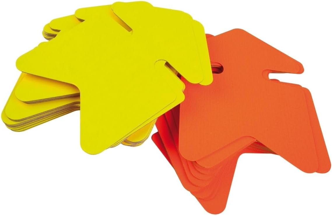 APLI 020950 Range No 60 x 90 mm; 780 g Erasable Fluorescent Yellow (Pack of 50 Orange