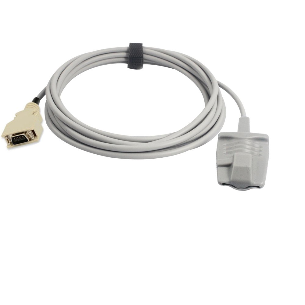 Sino-k Compatible para Masimo Sensor de Oxímetro de Pulso Adulto Suave 9.8 pies 14 Pines Conector FDA/CE Aprobado