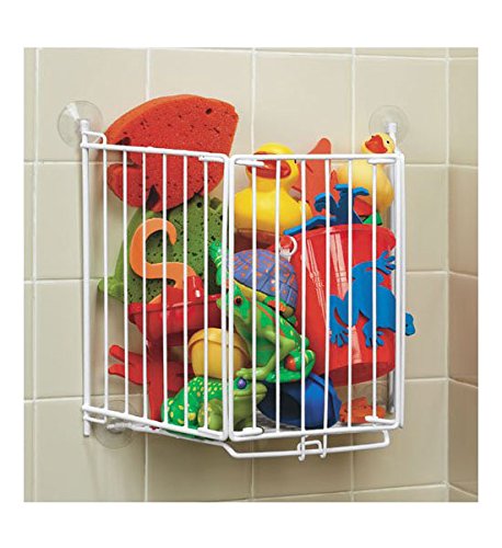 Shower Toy Bin - Suction Cup Wire Toy Cage with Quick Release Bottom by Better Bath