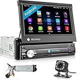 Radio RDS/FM con Bluetooth: La autoradio bluetooth con pantalla incorporada Bluetooth 4.0, llamada de manos libres bluetooth para el coche, soporta la descarga de la agenda telefónica de los registros de llamadas, la música de flujo de audio. Micrófono incorporado que hace que su llamada más clara. La radio del coche androide de un solo din apoya la radio RDS/FM, con alta calidad de audio, que puede buscar canales de forma totalmente automática, puede preestablecer 30 stastios comunes.