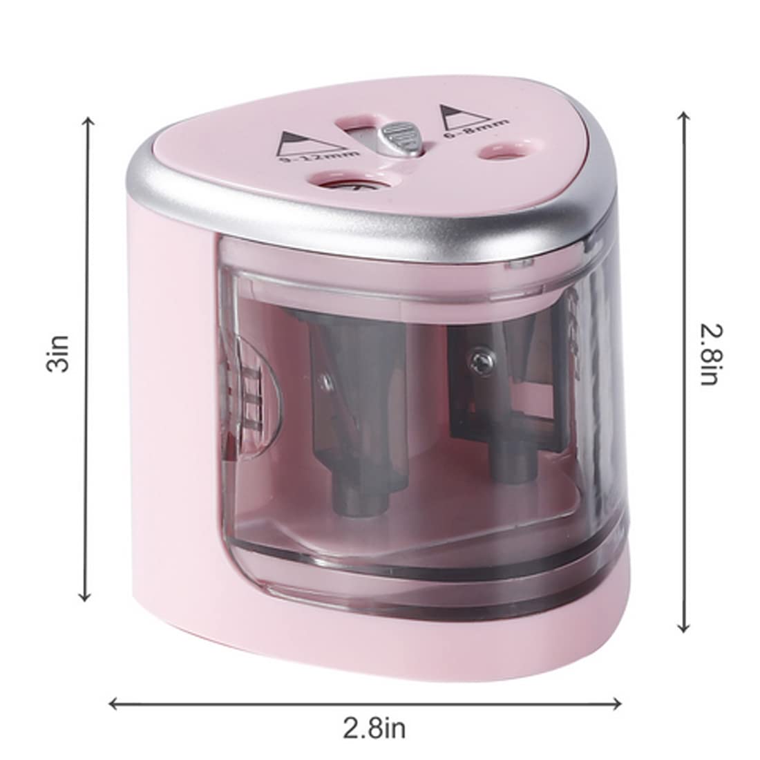 Temperamatite elettrico丨Temperamatite a Doppio Foro Veloce e Grande a batteria丨Strumenti per l'apprendimento e L'Ufficio