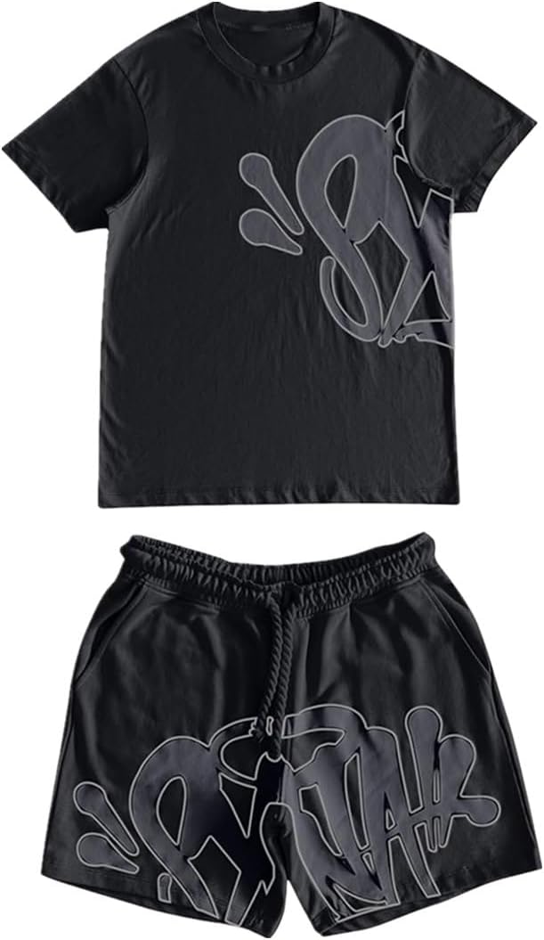 Synaworld Survêtement Pour Homme Y2K Hip Hop Avec Sweat à Capuche Et