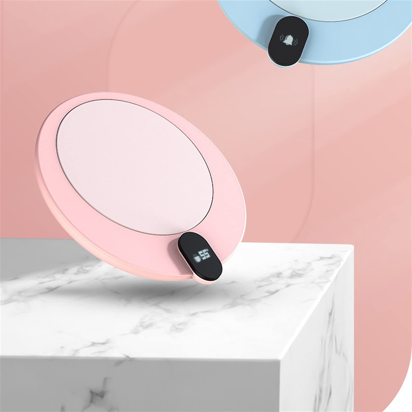 Calentador de Tazas de café para Escritorio con Apagado automático, Calentador de Tazas para café, Bebidas, té con Leche (Blanco)