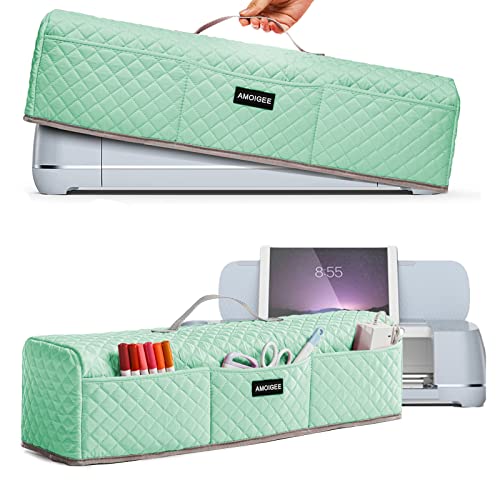 AMOIGEE Padded Dust Cover Compatible with Cricut Maker 4, Explore 4, Cricut Maker, Maker 3, Explore 3, Explore Air 2, Machine Cover for Cricut Accessories and Suppliers, Tools