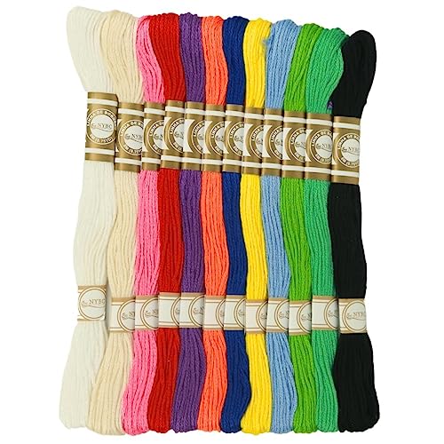 Meada De Linha Cor: Variada 12 Rolos - 8 Metros Cada - NYBC