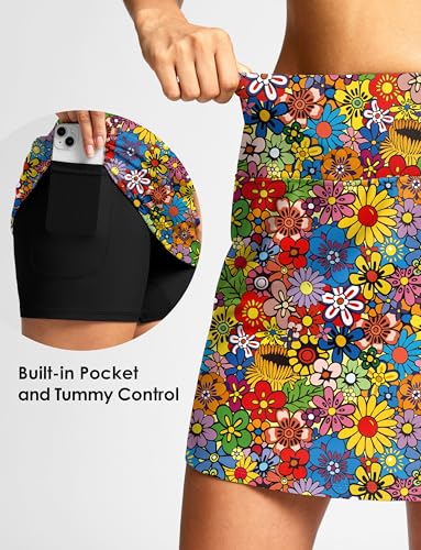 Image of Viodia Women's 18 inch /20 inch Long Swim Skirt High Waisted Modest Swimsuits Skirt Bathing Suit Tummy Control Swim Bottoms