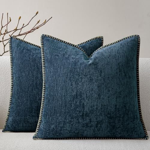 a moment Pack of 2 Decorative Chenille Throw Pillow Covers