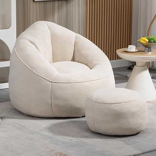 Sudwesto Bean Bag Chair for Adult, Microfiber Upholstered Bean Bag