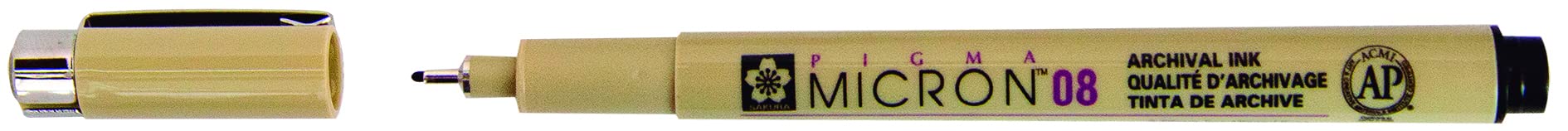 Wholesale CASE of 25 - Sakura Pigma .50mm Fade-Resistant Micron Pens-Micron Pen,Waterproof/Fade Resistant,0.50mm Point,Black