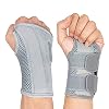 Wrist Brace for Carpal Tunnel Night Wrist Support Right Hand Gray | Wrist Splint for Men Women, Tendonitis Arthritis Pain Relief,Adjustable Compression Hand Braces, Sleeping, Office Work Typing