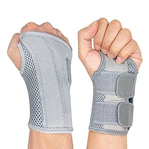 NuCamper Wrist Brace Carpal Tunnel Right Left Hand for Men Women Pain Relief, Night Wrist Sleep Supports Splints Arm Stabilizer with Compression Sleeve Adjustable Straps,for Tendonitis Arthritis