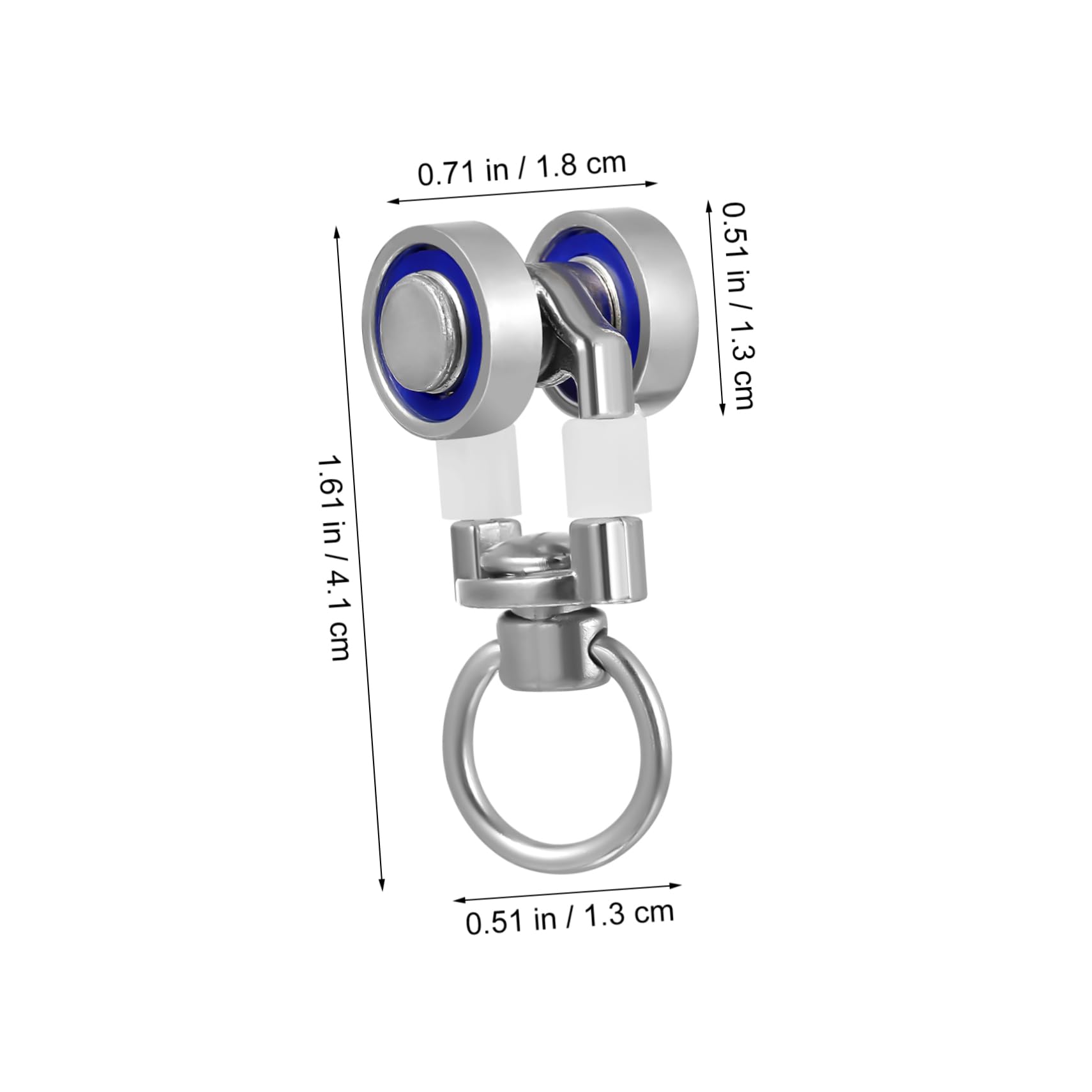 Ciieeo 10Pcs Metal Bearing Curtain Track Rollers for Double Bay Window Curved Curtain Rails Accessories for Effortless Operation and Stability