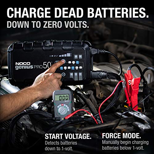 NOCO GENIUSPRO50: Cargador Profesional Inteligente de baterías 50A 6V/12V/24V – Mantenedor, desulfatador y Fuente de alimentación – Protección contra sobrecarga – para baterías de Plomo y Litio - imagen 6