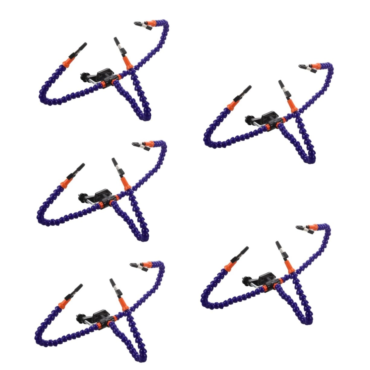 jojofuny 5sets Stazione Di Saldatura Multi Funzione Con Strumento Terza Mano Supporto Flessibile Per Riparazioni Elettroniche e Progetti Pinze Rotanti e Base Antiscivolo Per Saldatura e