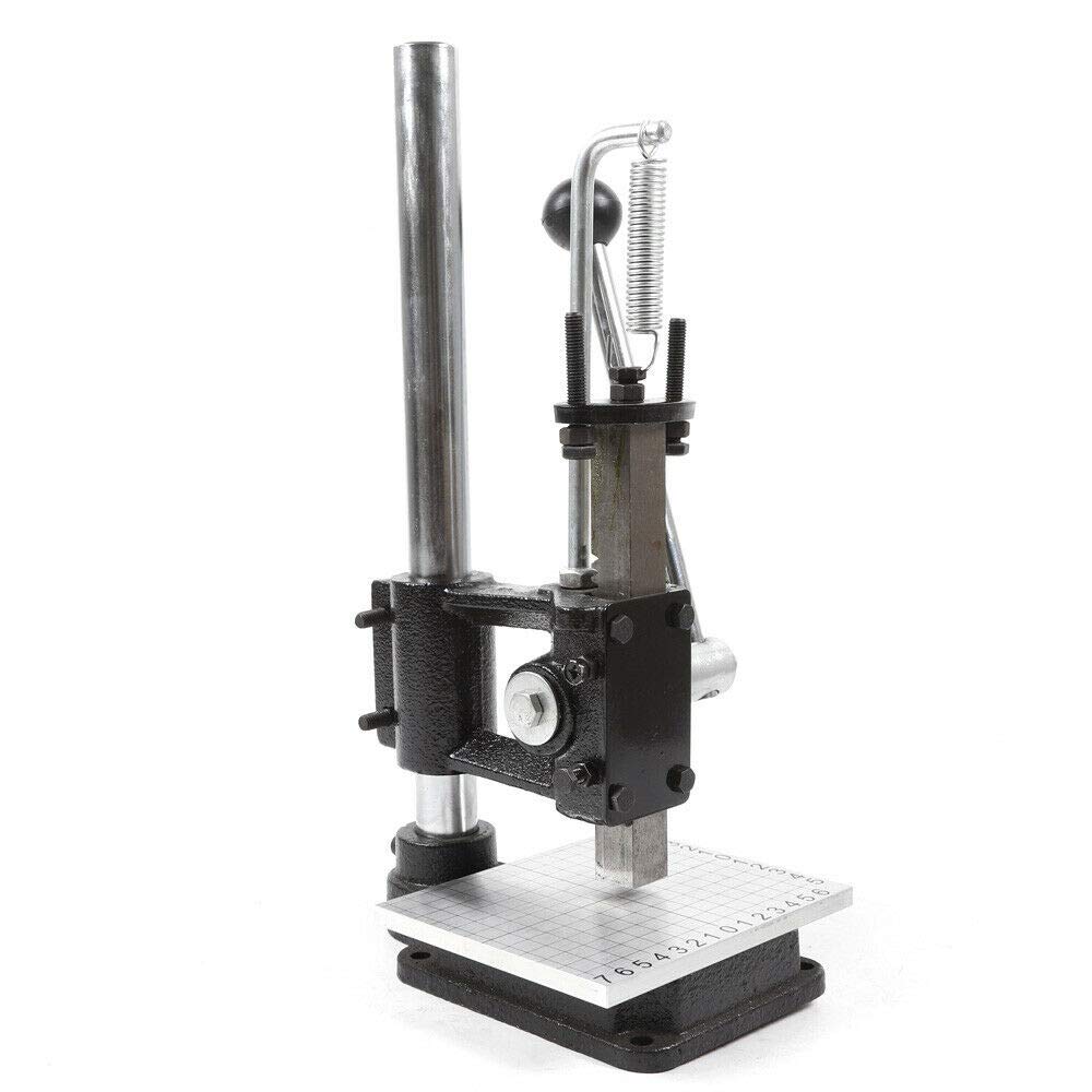 DIY Leather Hole Punch Imprinting Machine, Upthehill Embossing Stamping Hole Punching Press Machine Bronzing Cutting Stitching Machine Leather Hole Puncher (PP Plate + Aluminum Plate with Scale)