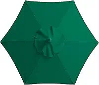 Dossel de tecido de substituição para guarda-sol de jardim de 6 ou 8 braços | 2 m 2,7 m para cobertura de guarda-sol | Material de poliéster com proteção UV50 resistente à água