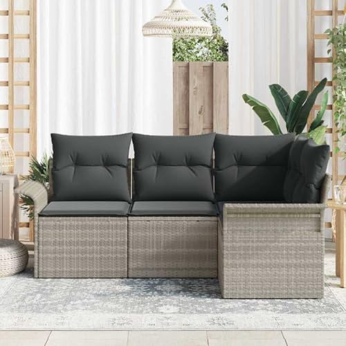 Canapé en rotin avec rangement intégré pour optimiser votre terrasse - 4