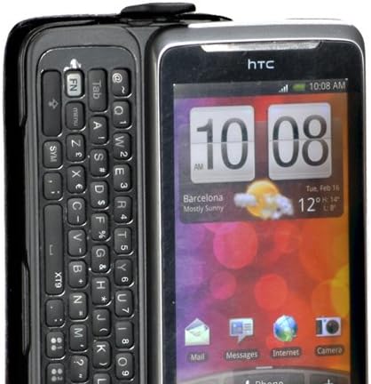 Premium Quality Leather Mobile Phone Case for HTC Desire Z Smartphone with Free Screen Protector/LTS DZ Black