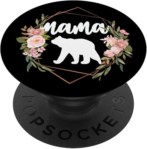 That Says Mama Mom Mommy Mother - Oso de ducha para recién nacidos (agarre y soporte para teléfonos y tabletas)