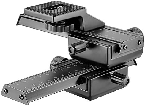 Neewer Pro 4-Way Macro Focusing Focus Rail Slider/Close-Up Shooting for Canon Nikon, Pentax, Olympus, Sony, Samsung and Other Digital SLR Camera and DC with Standard 1/4-Inch Screw Hole