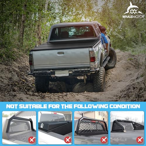 Hard Folding Truck Bed Tonneau Cover Compatiable with Ford F150 F-150 2015-2026 6.5 FT Standard Box, Tri Fold Style by WHALEMOTOR - Image 7
