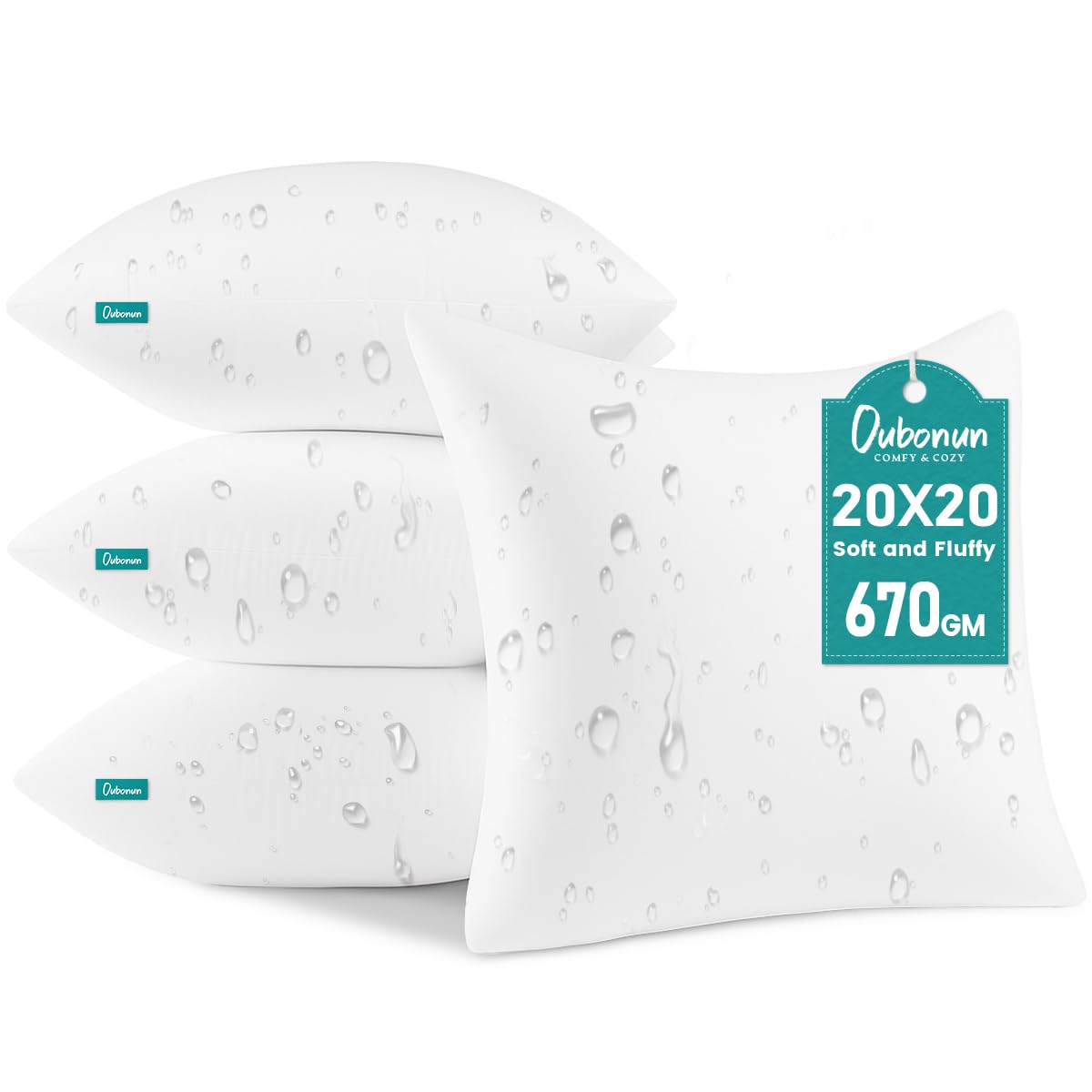 Waterproof Outdoor Pillow Inserts - Set of 2 -13 Waterproof Outdoor Pillow Inserts - Set of 2 -13