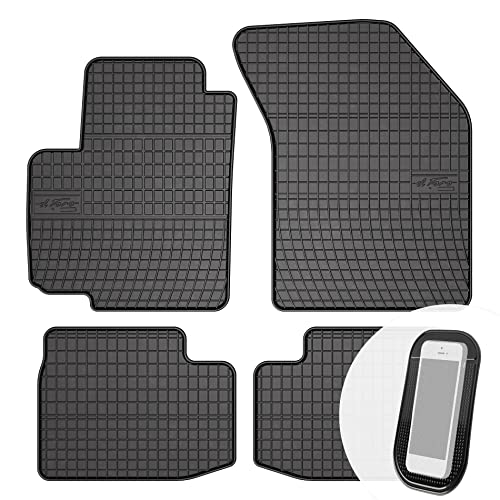 moto-MOLTICO - Juego de alfombrillas de goma para coche, ajuste perfecto, 4 piezas, para Suzuki SX4 Swift 3 Fiat Sedici 2006-2013