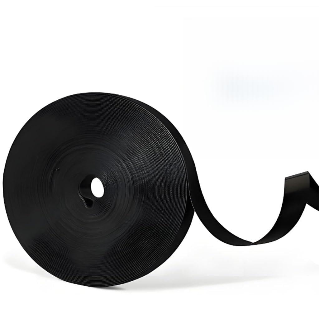 5m Black Adjustable Cable Straps,Wide1-2.5cm Free Cut Reusable Fastening Ties(1.5cm)