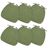 【FOND ANTIDÉRAPANT】La conception en points en plastique haute température sur le dessous maintient les coussins bien en place sur les surfaces lisses,assurant un confort constant pendant les repas ou les longues séances assises.