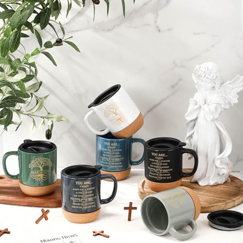 Didaey 6 Pcs Man of God Gift for Men 15oz Christian Mug Bulk, Multicolored by Didaey - Used condition - Image 5