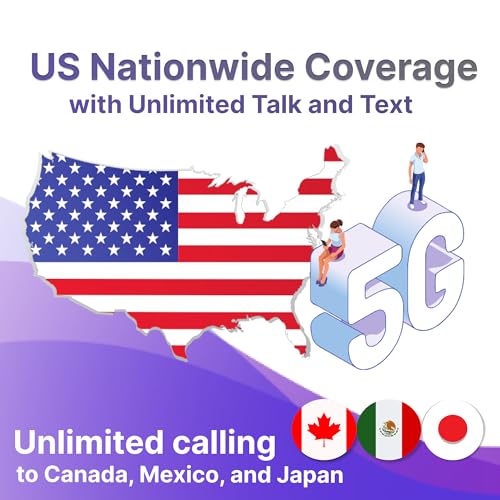 Jethro Mobile eSIM – 1 Month Prepaid Plan for iPhone & Android | Unlimited Talk & Text + International Calling | Fast Activation & Nationwide Coverage | No SIM Card Needed