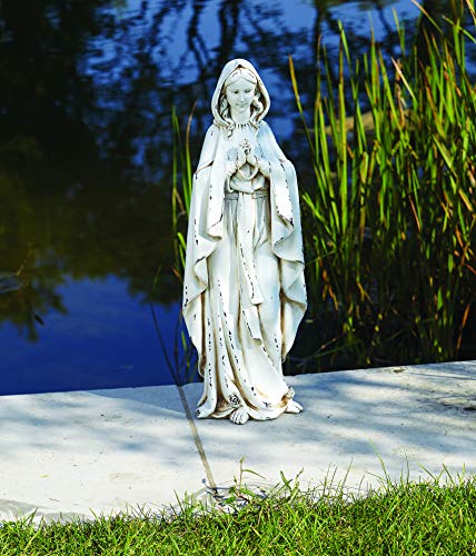 Joseph's Studio By Roman Inc., Our Lady Of Lourdes, Garden Collection, Religious Statue, Holy Family, Memorial, Angel, Patron Saint, Garden Décor (9X7X23) #TOP2