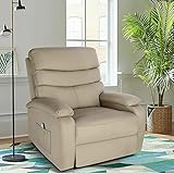 Manoch Extra Wide Massage Recliner Chair Heat Vibrate Lounge Sofa 360° with Remote Control Zero Grav