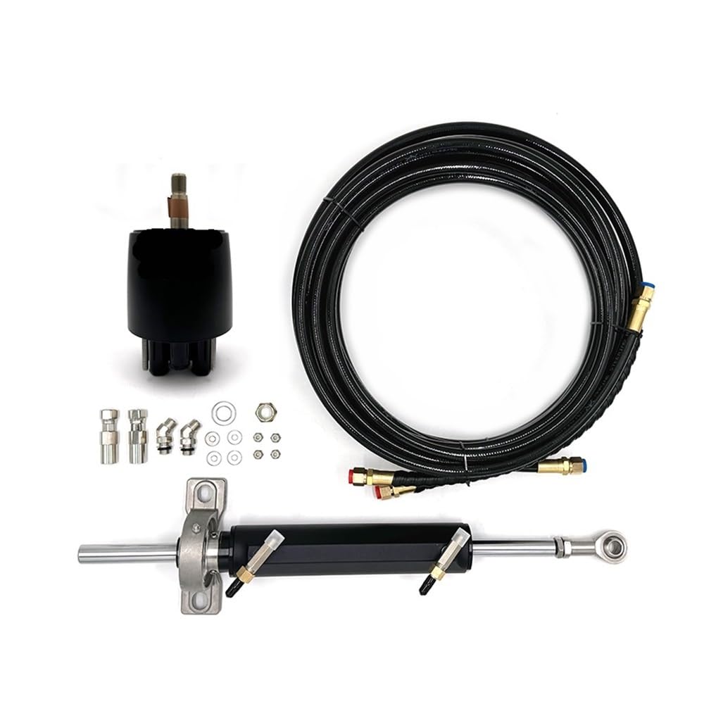 JeeYe Marine Hydraulic Steering System Controller with Rudder Pump Cylinder and Tube Compatible 50ft 15m ZA0450??