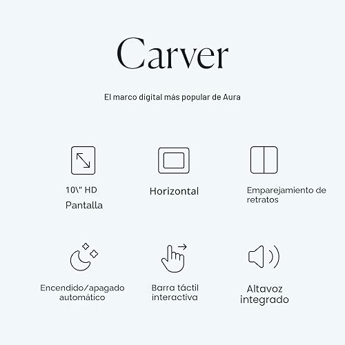 Miniatura 2 de Marco de fotos digital Aura - Pantalla HD de 10.1 pulgadas El mejor marco digital de Wirecutter Envía fotos directamente a tu marco desde