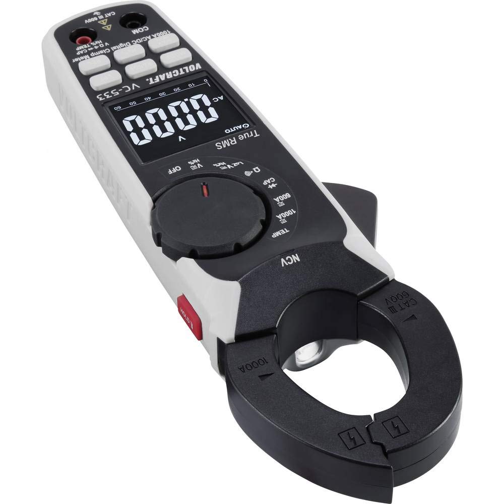 VOLTCRAFT VC-533 Stromzange digital CAT III 600 V Anzeige (Counts): 6000